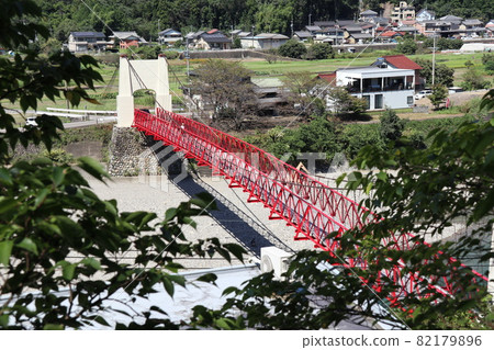 Mino Bridge and Nagara River seen from Mt. Ogura (Mino City, Gifu Prefecture) Mino Bridge and Nagara River seen from Mt. Ogura (Mino City, Gifu Prefecture) 82179896