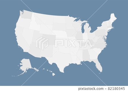 Vector map country Uniter States of America 82180345