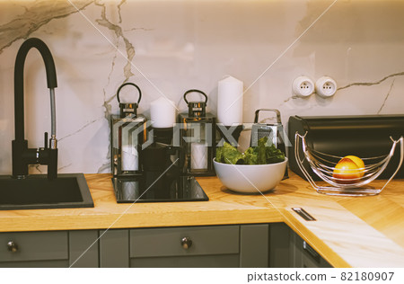Home decor and interior design in modern house or apartment, furniture and details 82180907