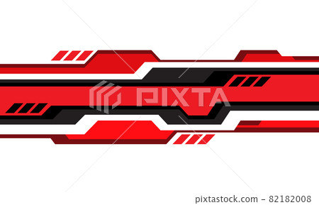 Abstract red grey cyber geometric line on white design modern futuristic technology background vector Abstract red grey cyber geometric line on white design modern futuristic technology background vector 82182008