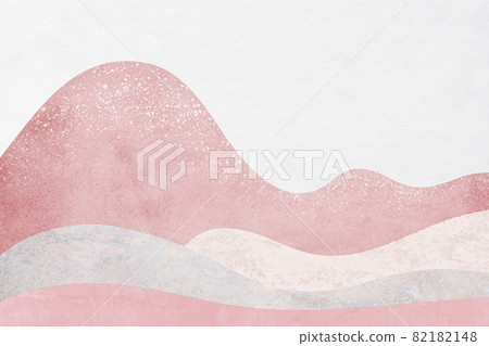 具有抽像風景圖案的日本紙紋理_日式背景 82182148