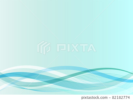 Simple wave background - Stock Illustration [82182774] - PIXTA