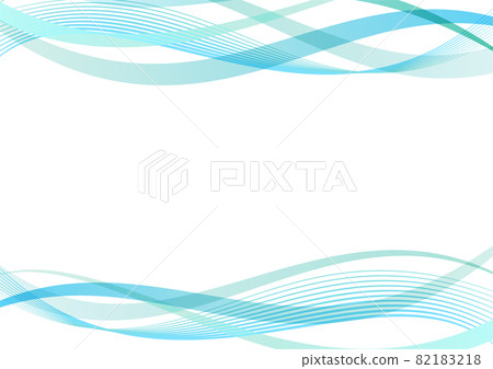 Simple wave material - Stock Illustration [82183218] - PIXTA