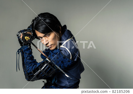 Samurai warrior samurai historical drama holding a sword 82185206
