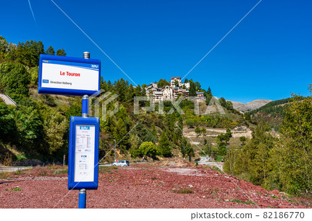 Panoramic view of Touron in the Mercantour National Park, French Alps, France 82186770