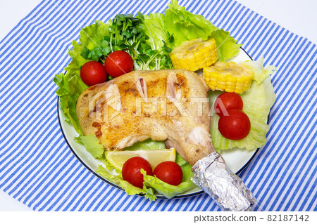 Christmas food chicken thigh Christmas food chicken thigh 82187142