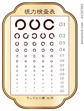 Designed a modern and stylish Art Deco vision test chart Randolt ring vision chart vector Designed a modern and stylish Art Deco vision test chart Randolt ring vision chart vector 82187463