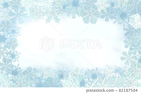 雪花冬季框架框架薄簡單的圖像 雪花冬季框架框架薄簡單的圖像 82187584