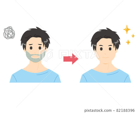 男性臉矢量圖鬍子 男性臉矢量圖鬍子 82188396