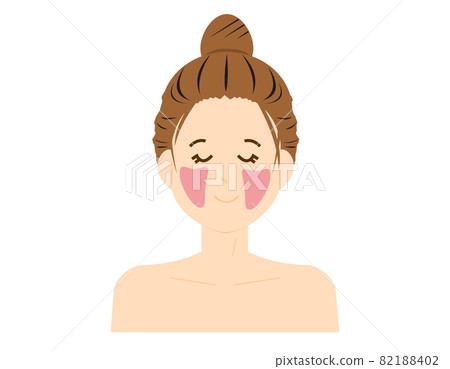 女性面部脫髮區域矢量圖 82188402