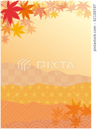 Autumn Japanese style autumn leaves background Autumn Japanese style autumn leaves background 82188597