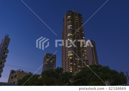 Bentencho cityscape at dusk Skyscraper [mid-September] 82188669