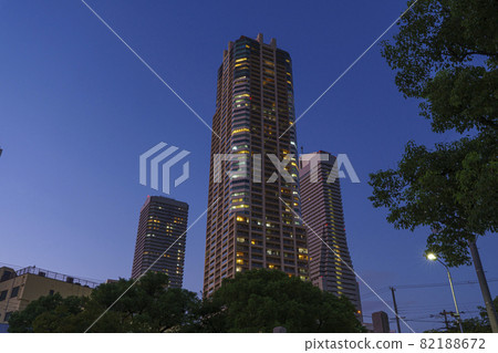 Bentencho cityscape at dusk Skyscraper [mid-September] 82188672