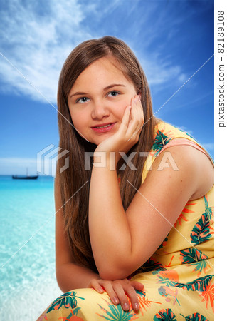 Portrait of Teen in summer dress Portrait of Teen in summer dress 82189108
