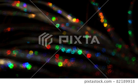 Christmas background. Festive abstract background with bokeh defocused lights and stars 82189918