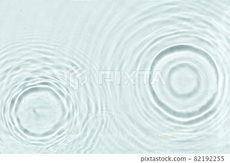 Abstract water texture, surface with drops, rings and ripple. 82192255