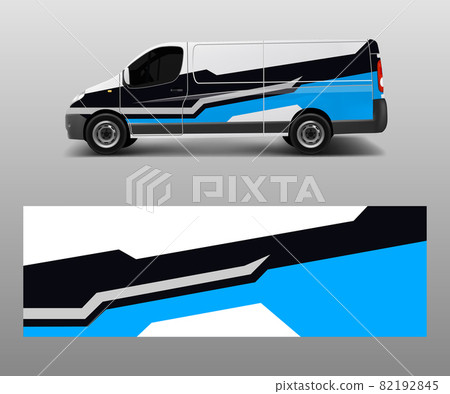 car graphic abstract stripe designs vector. abstract lines design concept for truck and vehicles van graphics vinyl wrap 82192845