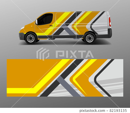Car decal van designs . Wrap designs template vector. 82193135