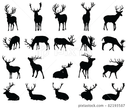 silhouettes, icon, animal 82193587