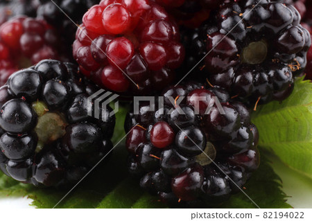Blackberry background. Macro 82194022