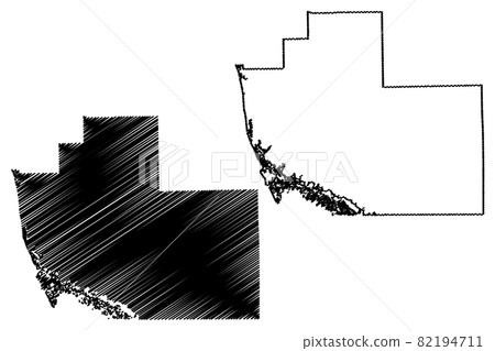 Florida County Map Vector - 82194711 