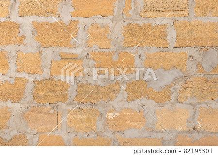 Shell sand and clay brick wall texture background Shell sand and clay brick wall texture background 82195301