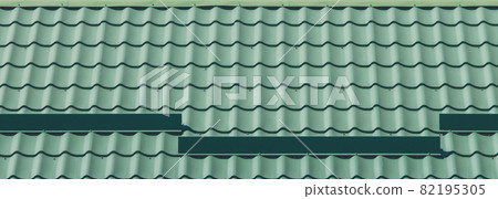 Metal structure iron tile roof covering house background Metal structure iron tile roof covering house background 82195305
