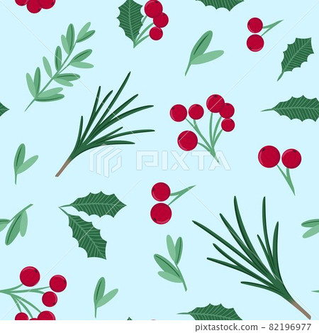 Christmas and New Year pattern for gift wrapping paper, wallpaper and fabric. 82196977