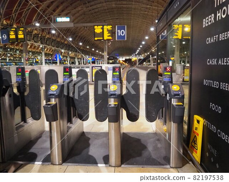 Paddington Station ticket gate 82197538