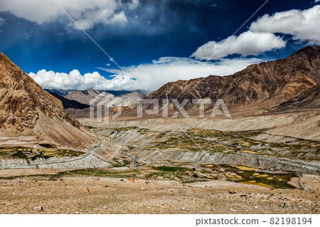 Kardung village in Himalayas 82198194