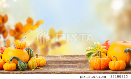 pumpkin on table 82199815