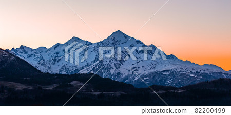 Mount Tetnuldi rises above the Great Caucasian Range in the upper Svaneti. Georgia Mount Tetnuldi rises above the Great Caucasian Range in the upper Svaneti. Georgia 82200499