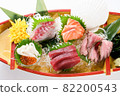 Sashimi platter close-up 82200543