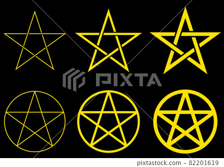 Pentagram image material set 82201619