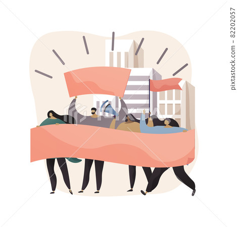 Social movement abstract concept vector illustration. 82202057
