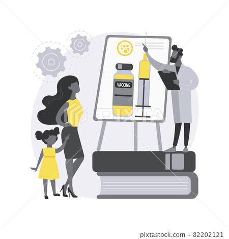 Immunization education abstract concept vector illustration. 82202121