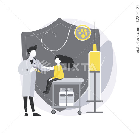 Vaccination of preteens and teens abstract concept vector illustration. 82202123