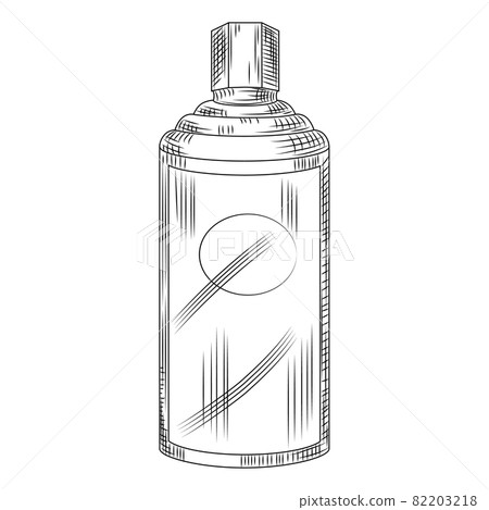 Bottle maotai isolated on white background. Bottle in engraved style. Vintage sketch black outline close up. Bottle maotai isolated on white background. Bottle in engraved style. Vintage sketch black outline close up. 82203218