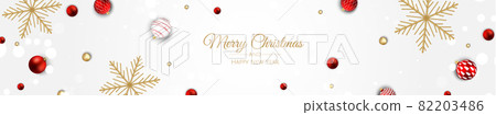 Merry Christmas sale banner template. Greeting card, banner, poster, header for website Merry Christmas sale banner template. Greeting card, banner, poster, header for website 82203486