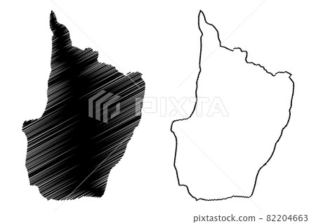 Upper Demerara-Berbice Region (Administrative Regions of Guyana, Co-operative Republic of Guyana) map vector illustration, scribble sketch Upper Demerara Berbice map.. Upper Demerara-Berbice Region (Administrative Regions of Guyana, Co-operative Republic of Guyana) map vector illustration, scribble sketch Upper Demerara Berbice map.. 82204663
