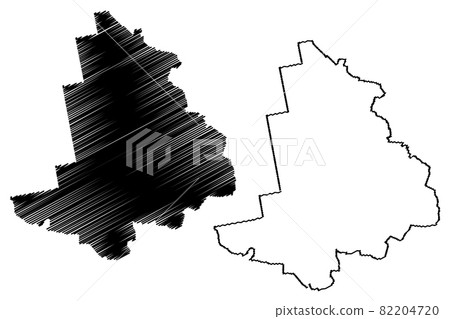 Alsunga Municipality (Republic of Latvia, Administrative divisions of Latvia, Municipalities and their territorial units) map vector illustration, scribble sketch Alsunga map 82204720