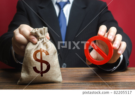The man refuses to give out money. Refusal to provide a loan mortgage, bad credit history. Financial difficulties. Economic sanctions, confiscation of funds. Asset freeze seizure. Lobbying 82205517