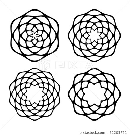 Abstract design elements. Patterns set. - Stock Illustration [82205731 ...