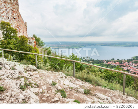 Defensive castle built of white limestone. Devicky castle Defensive castle built of white limestone. Devicky castle 82206203