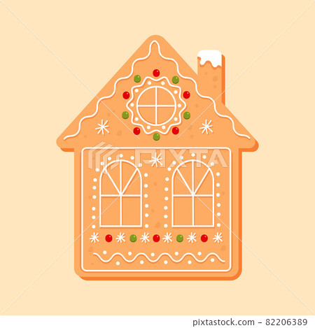 Gingerbread house, Christmas cookies, candy. Gingerbread house, Christmas cookies, candy. 82206389