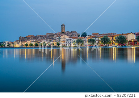The village of Marta on the Bolsena Lake The village of Marta on the Bolsena Lake 82207221