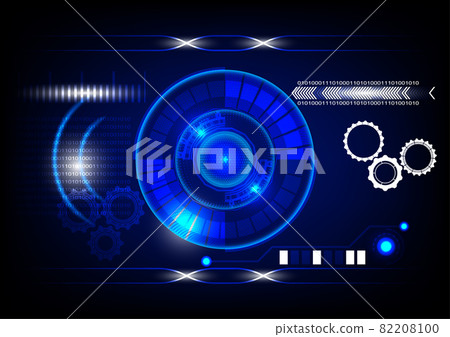 graphics design circle style cog glow abstract background blue color tone concept technology futuristic vector illustration graphics design circle style cog glow abstract background blue color tone concept technology futuristic vector illustration 82208100