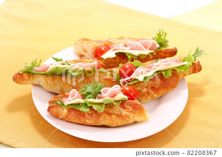三明治法式長棍麵包火腿火腿奶酪 82208367