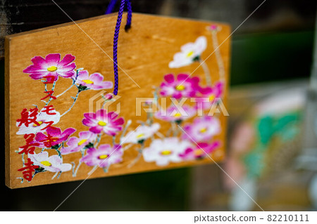 Ema with a picture of cosmos 82210111
