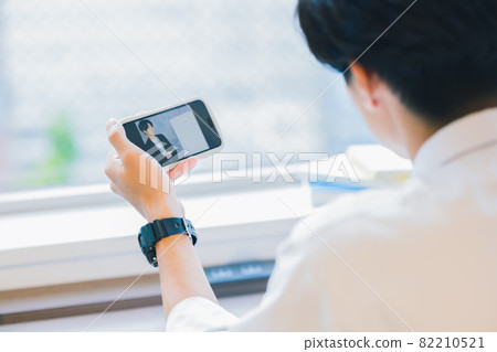 High school student study online class shooting cooperation: WEEK Shibadaimon (Sun Frontier Fudousan) 82210521